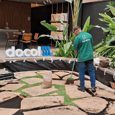 jardim para empresas, ambientes internos e externos