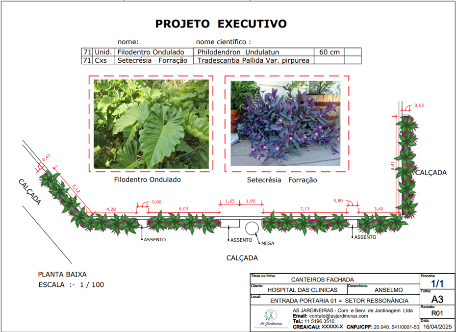 projeto executivo de jardim